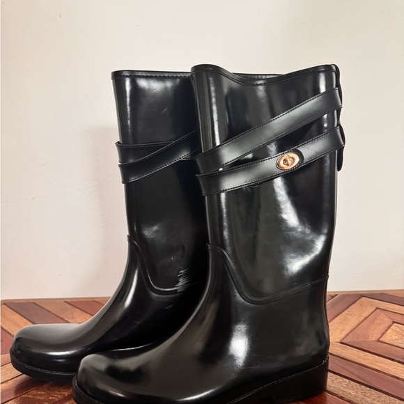 Coach black rain boots - Picture 7 of 7